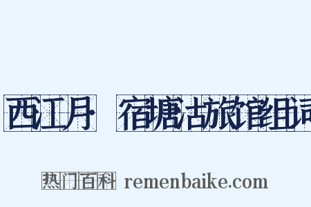 西江月·宿塘沽旅馆组词是什么意思的图片